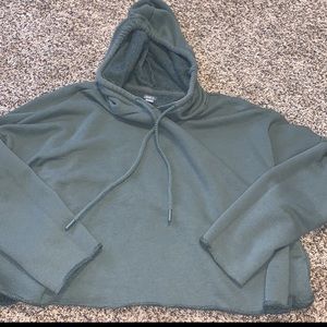 Women’s cropped aerie hooded sweatshirt